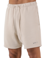 LÝFT Logo Sweat Shorts - Beige