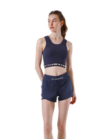 Border Rib Woven Tanktop - Navy