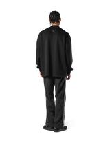 Oversize Mock Neck Pullover - Black