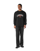 Vintage London Logo Long T-Shirt - Black