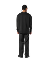 Vintage London Logo Long T-Shirt - Black