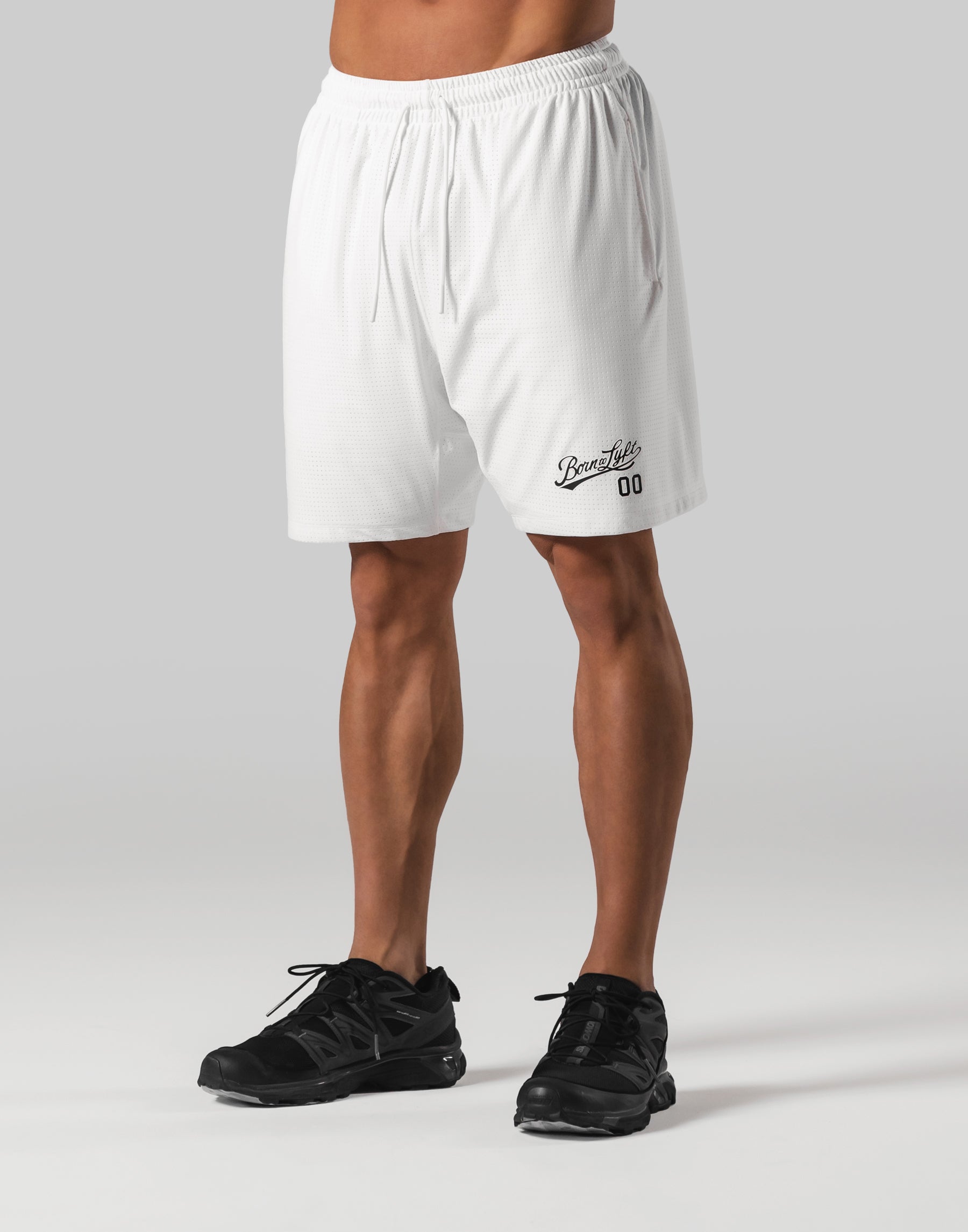 LYFT ステージショーツ ホワイト S Script Logo Mesh Shorts - White – LÝFT