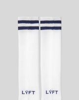 2Line Long Socks - Navy