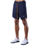 Stretch Seam Wide Shorts - Navy