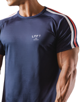 Slim Fit 2 Line T-Shirt 2 - Navy
