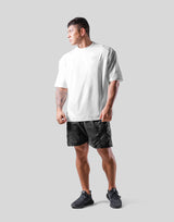 One Point Logo Stretch Big T-Shirt - White