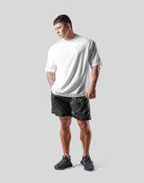 One Point Logo Stretch Big T-Shirt - White