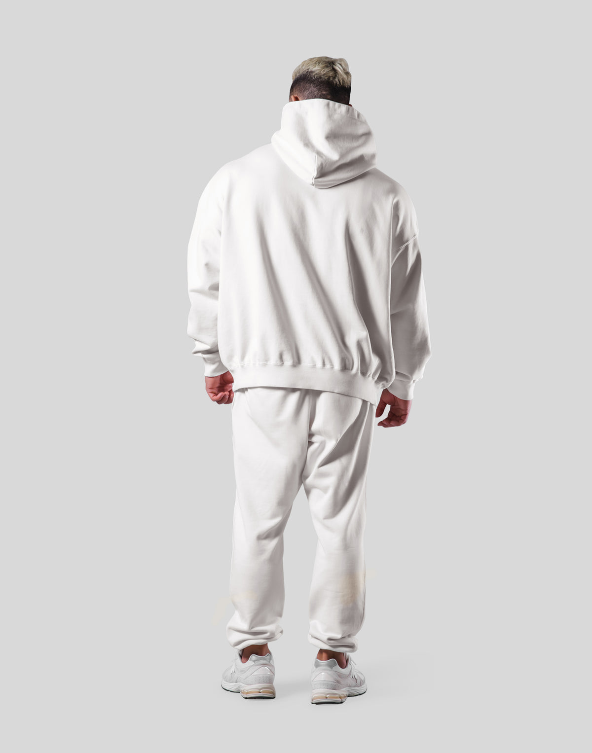 College Logo Vintage Sweat Hoodie - White