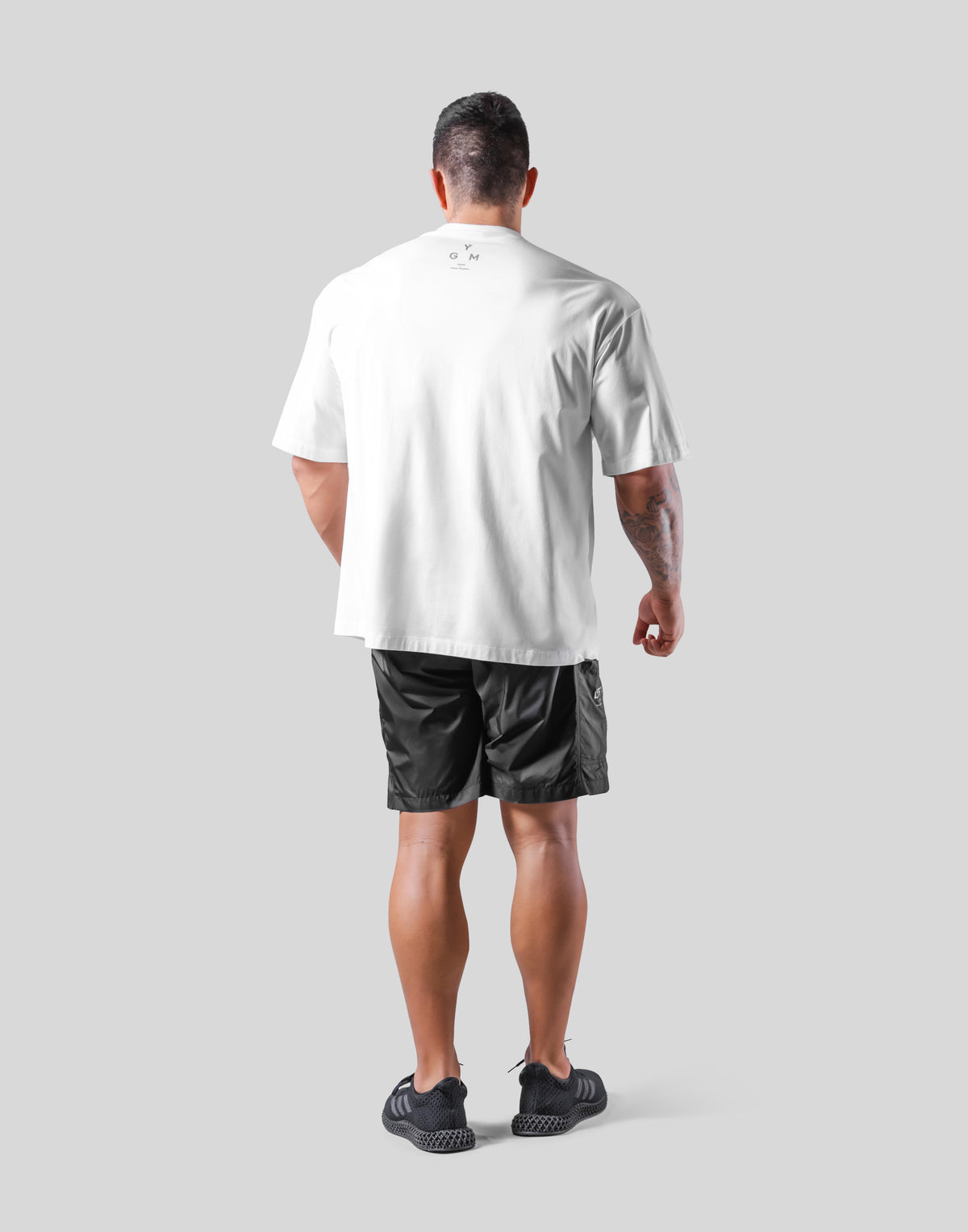 One Point Logo Stretch Big T-Shirt - White