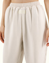 LÝFT Label Wide Sweat Pants - Ivory