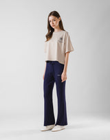 Fitness Club Ring Cropped T-Shirt - Ivory