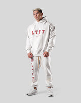 College Logo Vintage Sweat Hoodie - White