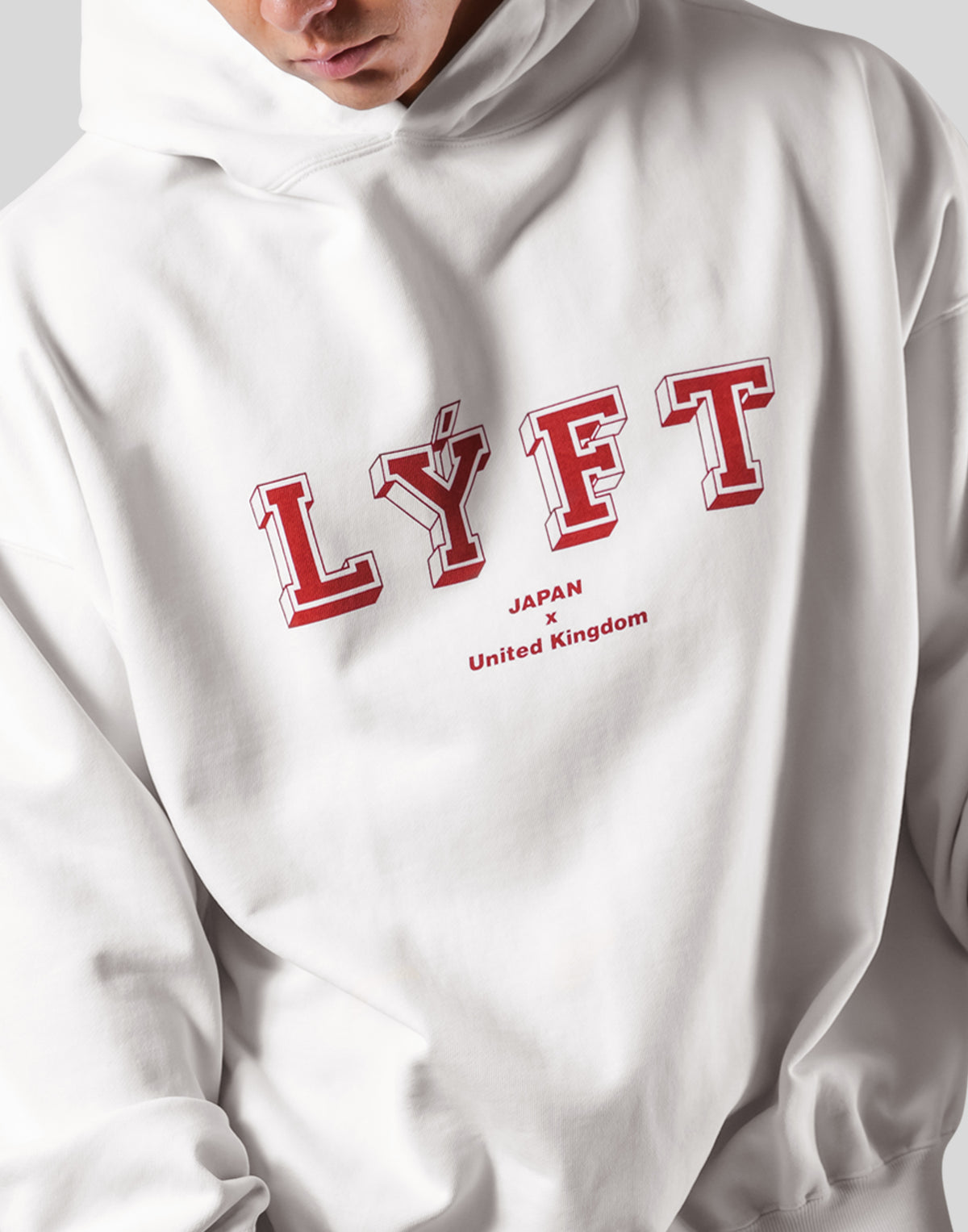 College Logo Vintage Sweat Hoodie - White