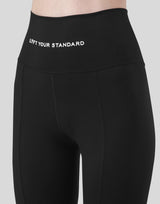 LÝFT Border Foot Strap Leggings - Black