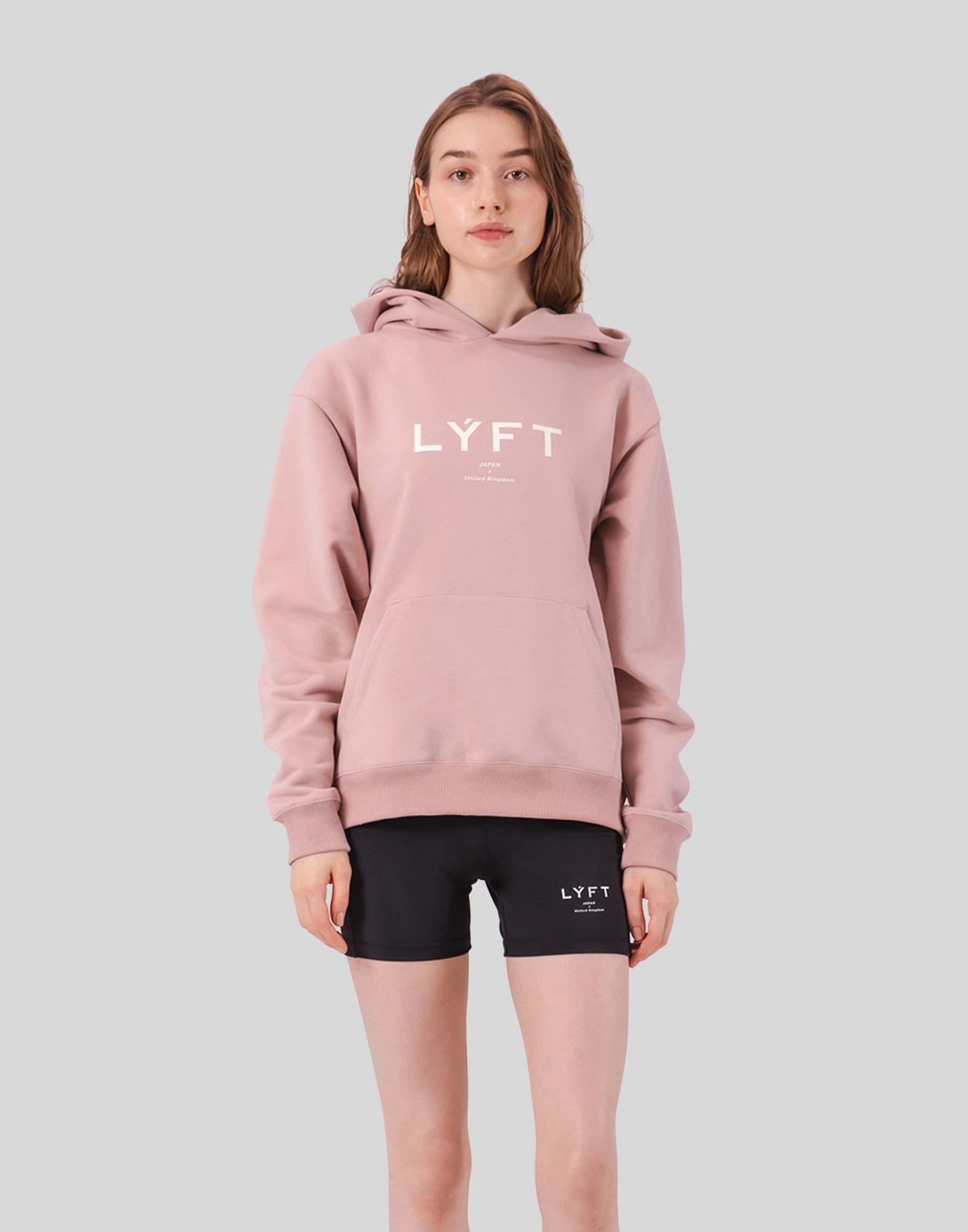 LÝFT Logo Sweat Hoodie - Pink