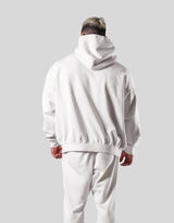 College Logo Vintage Sweat Hoodie - White