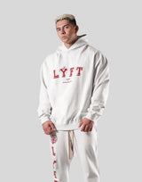 College Logo Vintage Sweat Hoodie - White