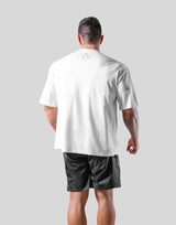 One Point Logo Stretch Big T-Shirt - White