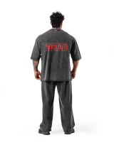 Leg Day Vintage Extra Big T-Shirt - Black