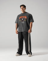 Eagle Graphic Vintage Big T-Shirt - Black