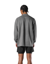 Oversize Mock Neck Pullover - D.Grey