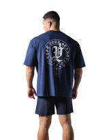Old English Big T-Shirt - Navy