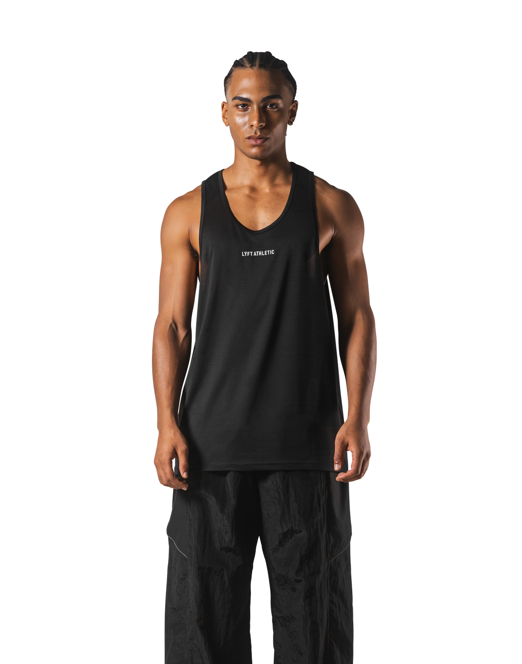 LÝFT Athletic Logo Stretch Tanktop - Black LÝFT Athletic Logo Stretch Tanktop - Black