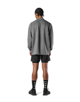 Oversize Mock Neck Pullover - D.Grey