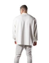 Oversize Mock Neck Pullover - Ivory