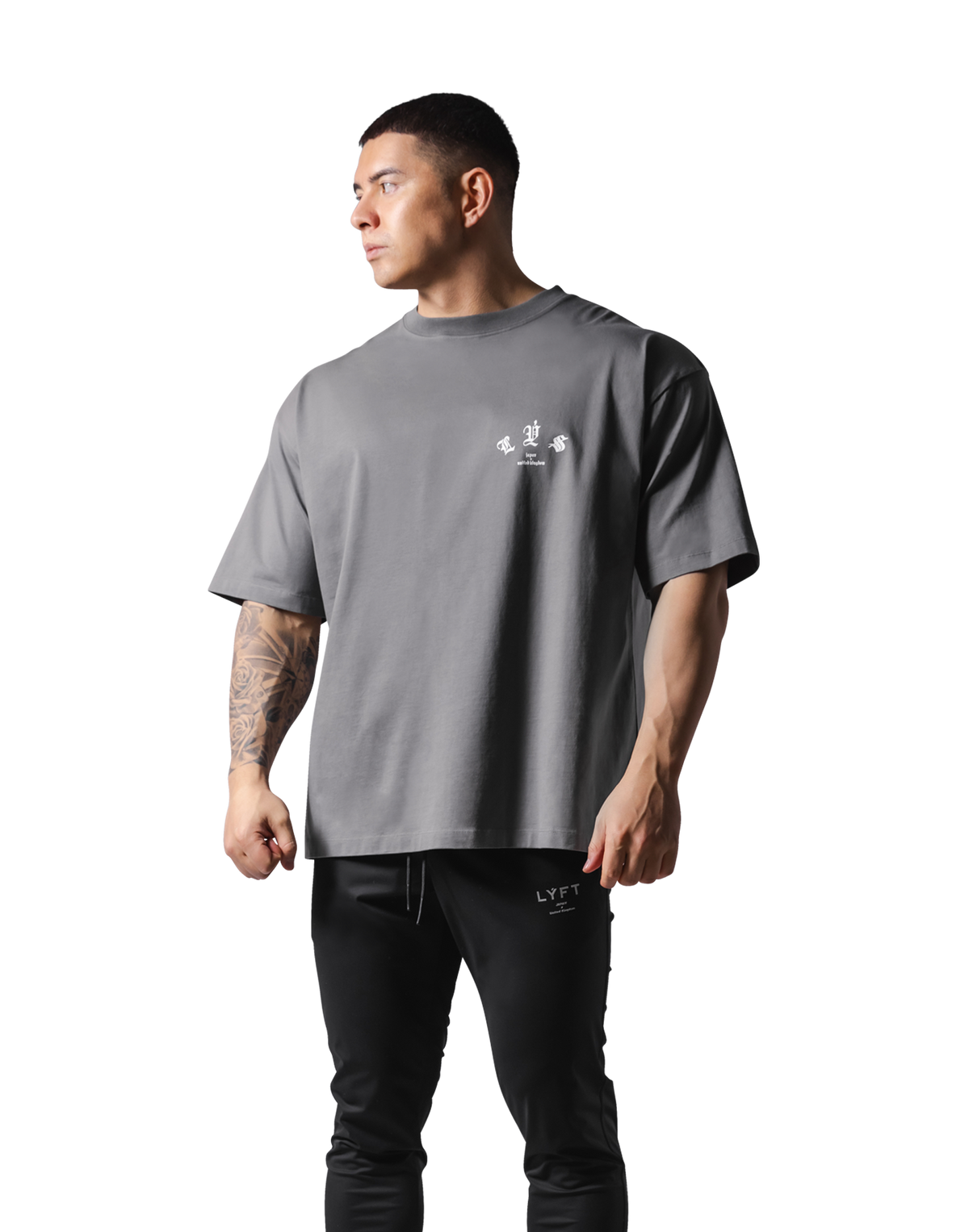 Old English Big T-Shirt - D.Grey