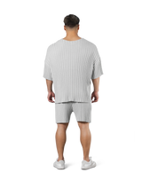 Oversize Knit T-Shirt - Ivory