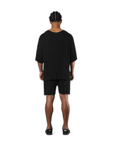 Oversize Knit T-Shirt - Black