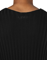 Oversize Knit T-Shirt - Black