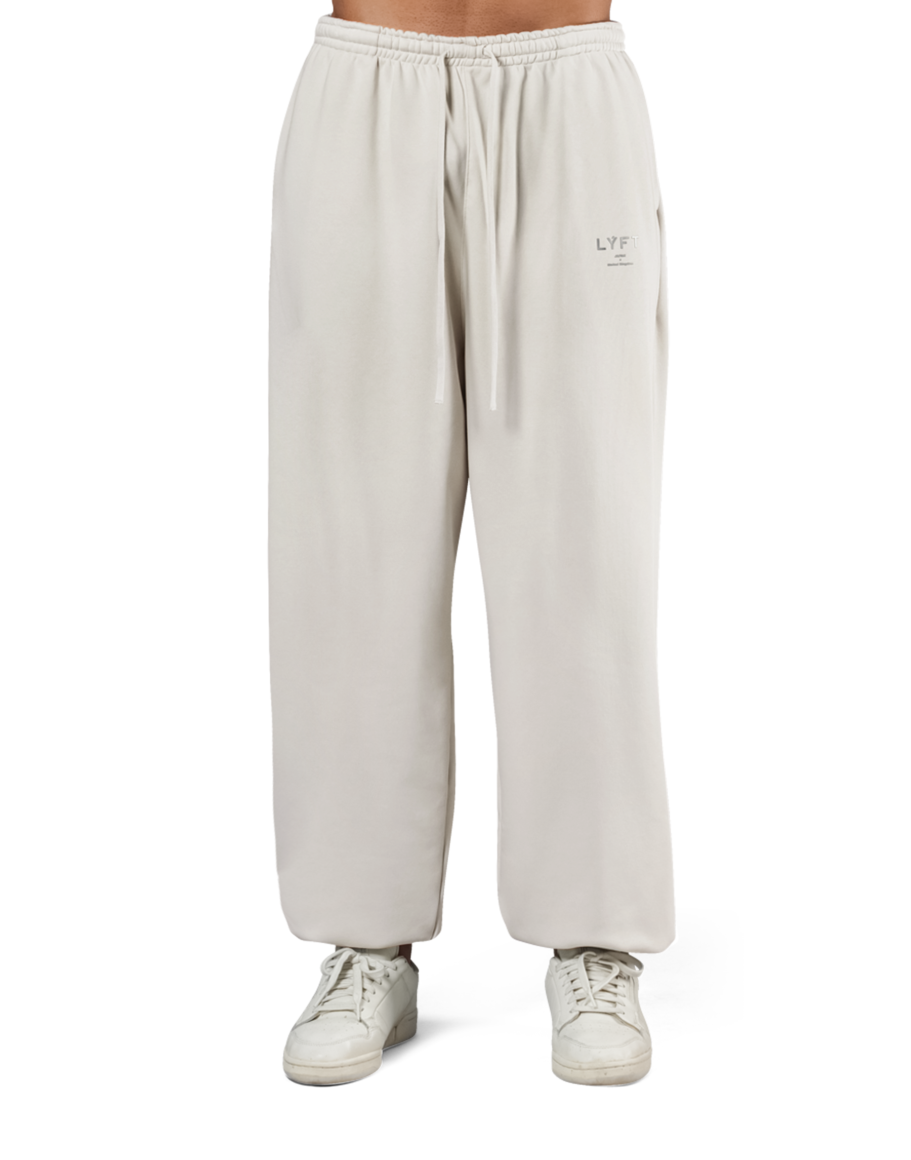 LÝFT Light Weight Wide Sweat Pants - Ivory LÝFT Light Weight Wide Sweat Pants - Ivory