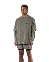 JP × UK Ring Vintage Big T-Shirt - Khaki