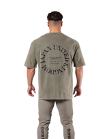 JP × UK Ring Vintage Big T-Shirt - Khaki