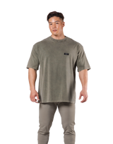 JP × UK Ring Vintage Big T-Shirt - Khaki