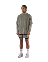 JP × UK Ring Vintage Big T-Shirt - Khaki