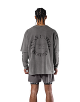 JP × UK Ring Vintage Big T-Shirt - D.Grey