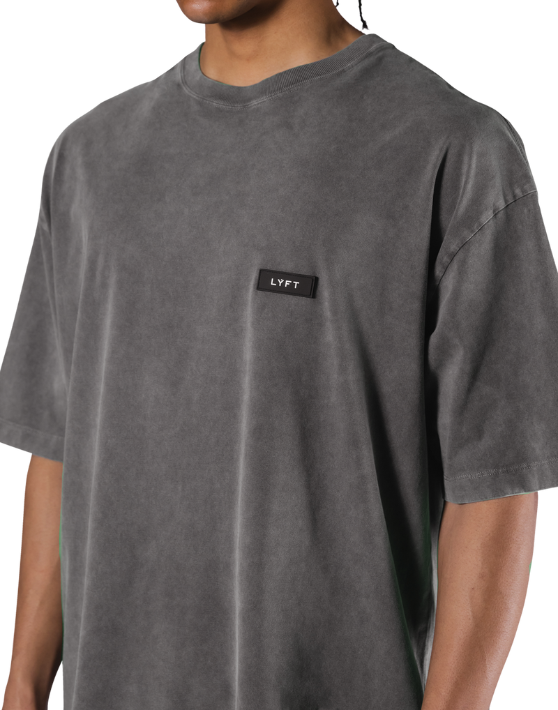 JP × UK Ring Vintage Big T-Shirt - D.Grey