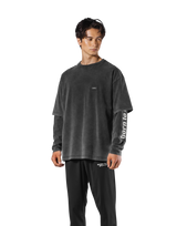 JP × UK Ring Vintage Big T-Shirt - Black