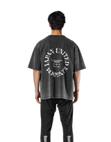 JP × UK Ring Vintage Big T-Shirt - Black