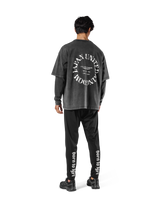 JP × UK Ring Vintage Big T-Shirt - Black