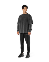 JP × UK Ring Vintage Big T-Shirt - Black