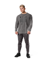 Born To LÝFT Vintage Graphic Big Long T-Shirt - D.Grey