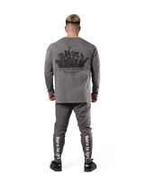 Born To LÝFT Vintage Graphic Big Long T-Shirt - D.Grey