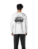 Born To LÝFT Vintage Graphic Big Long T-Shirt - White