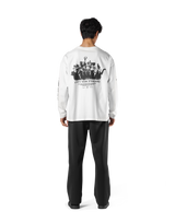 Born To LÝFT Vintage Graphic Big Long T-Shirt - White