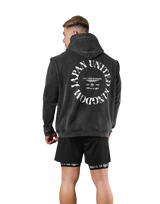 JP × UK Ring Vintage Armhole Hoodie - Black