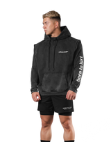 JP × UK Ring Vintage Armhole Hoodie - Black